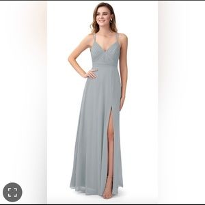 (NWT) Aubrey silver grey gown